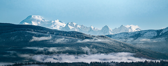 Mount Baker Peeking Over - Ron Edman