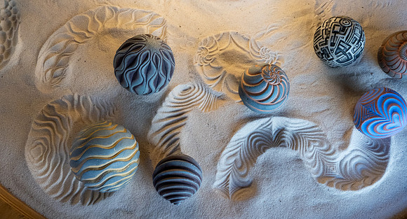 First Place: Sand Painting - Joan Ritzenthaler